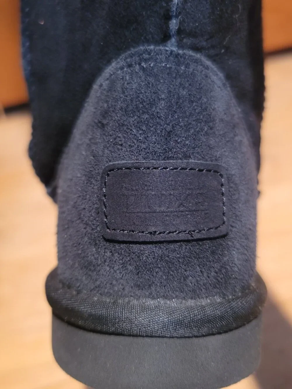 Australia Luxe Collective Black Foxy Tall Fur Shearling Boots SZ 8 Fall Apres